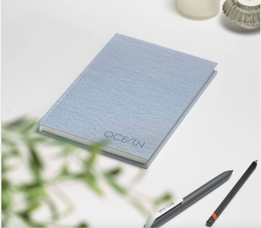 A5 Notebook with Recycled Ocean Plastic Cover – Eco-Friendly Stationery ...