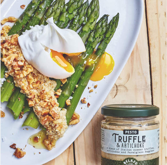 Yorkshire Puddings Stuffed With Truffle & Artichoke Pesto And Balsamic